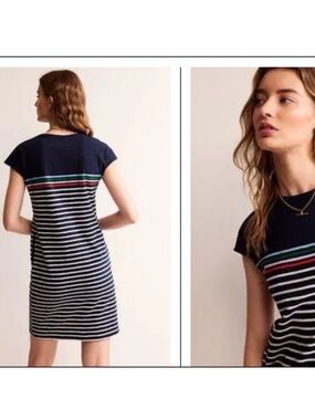 Boden Striped T-Shirt Dress